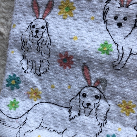 Martha Stewart EASTER Dogs Kitchen Towels - Picture 6 of 6